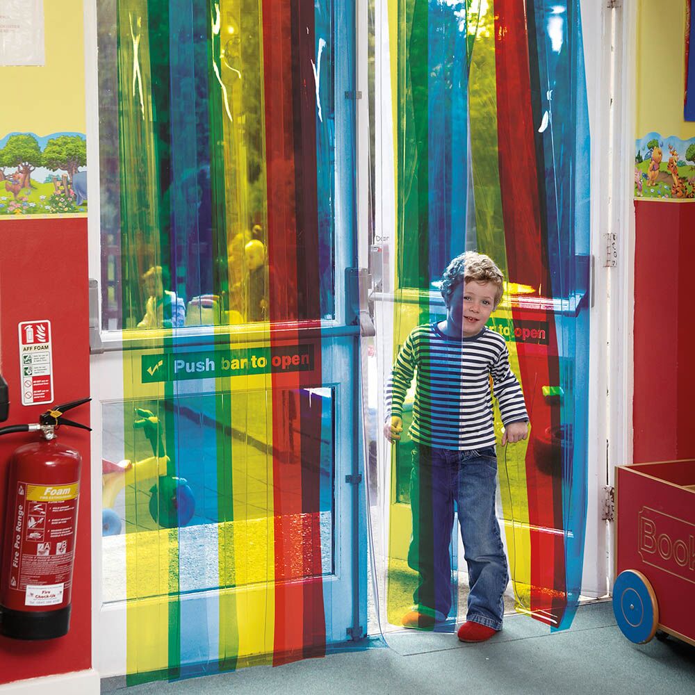 Rainbow Free Flow Curtains L220 x W98.4cm - EASE