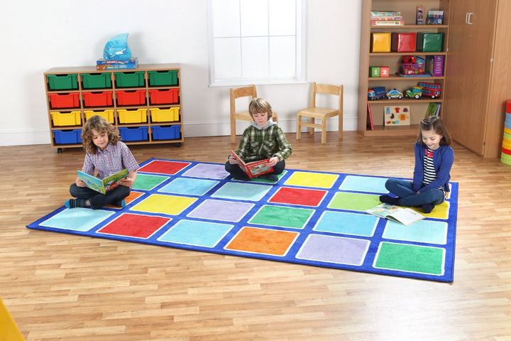 Rainbow Rectangle Placement Carpet - EASE