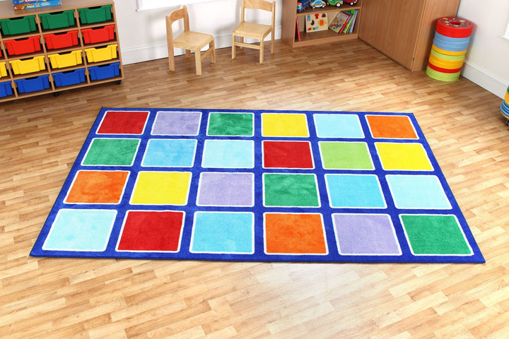 Rainbow Rectangle Placement Carpet - EASE