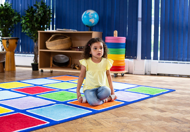 Rainbow Rectangle Placement Carpet - EASE