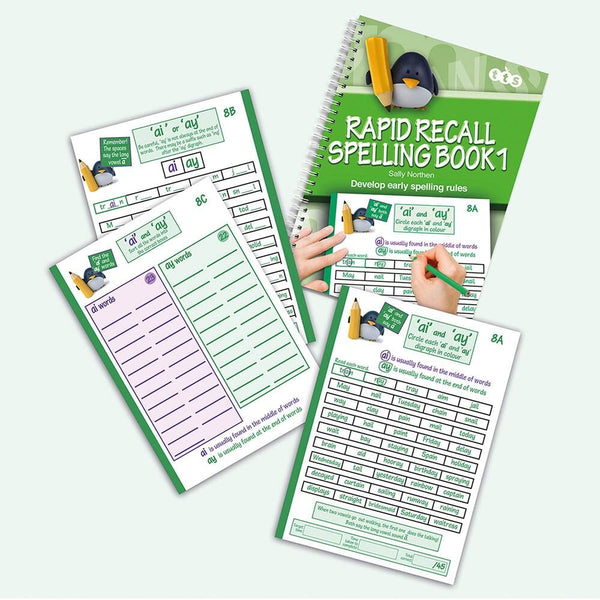 Rapid Recall Spelling Book 1 Single Boo - EASE