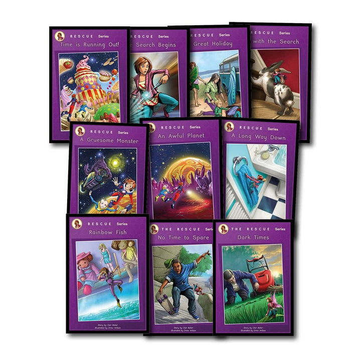 Rescue Series Catch Up Reading Book Packs 10pk - EASE