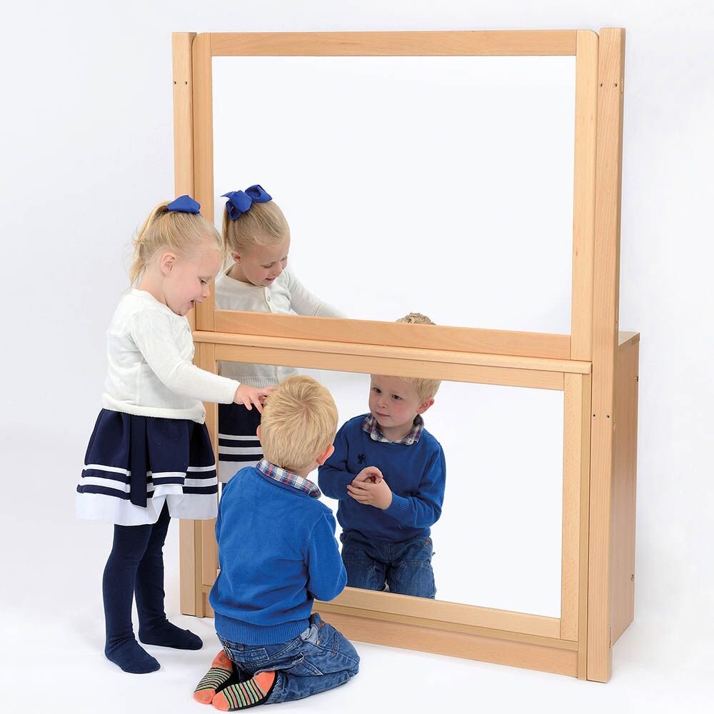 Room Scene Bookcase With Divider Cork / Mirror - EASE