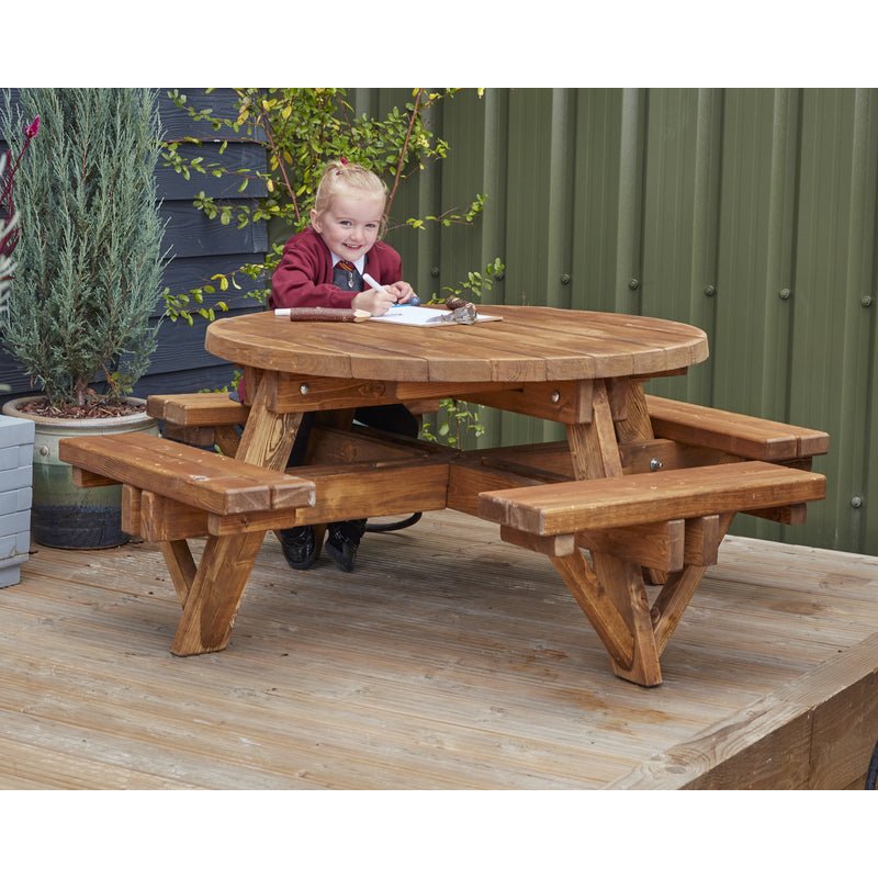Round Picnic Bench for 8 - EASE