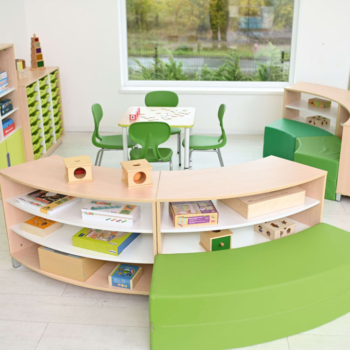 S curved Cabinet - maple - EASE