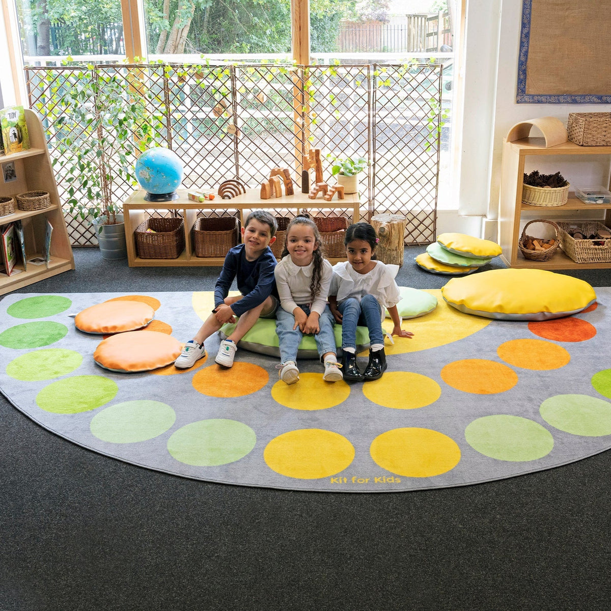 Safari Large Semi Circle Placement Carpet - EASE