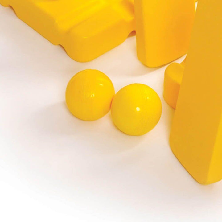 Safe Soft Plastic Cricket Ball Yellow 30pk - EASE