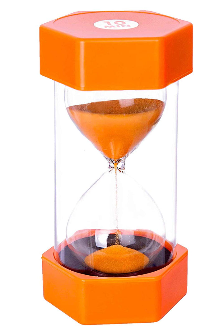 Sand Timer 16cm 10 Minutes Orange - EASE