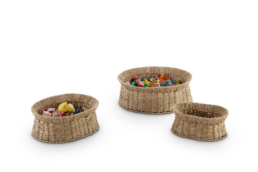Seagrass Oval Baskets set of 3 - EASE