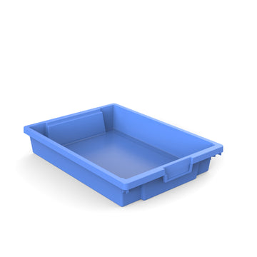 Shallow Plastic Storage Container/Tray  Blue