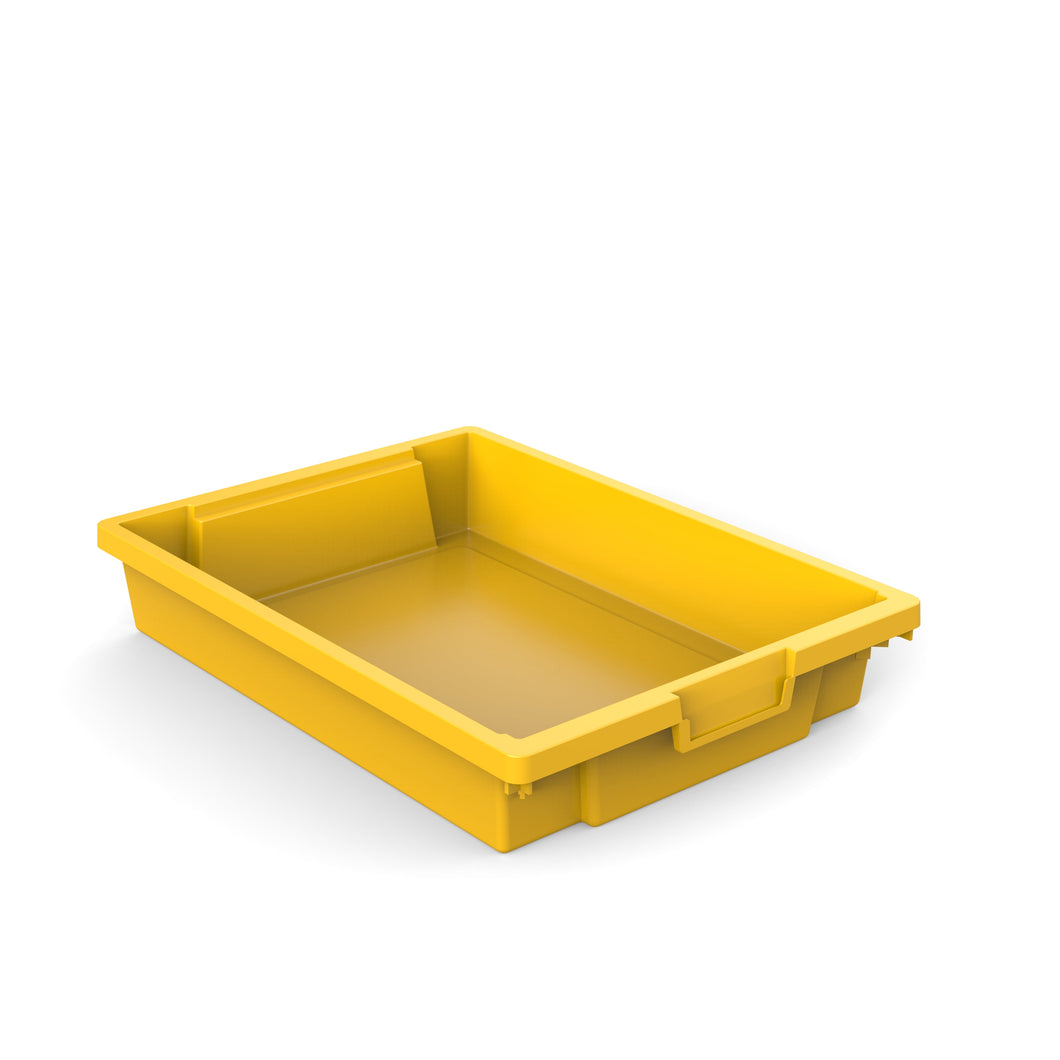 Shallow Plastic Storage Container/Tray  Yellow