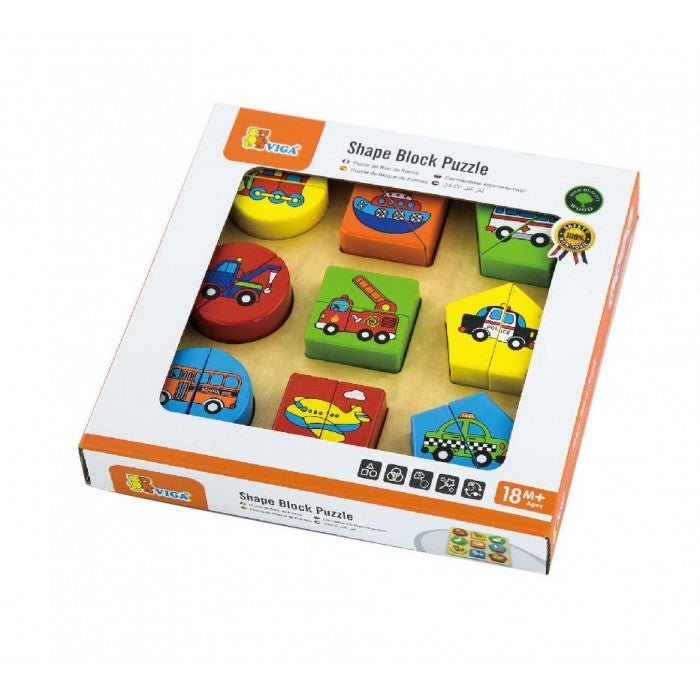 Shape Block Puzzle - Vehicles - EASE