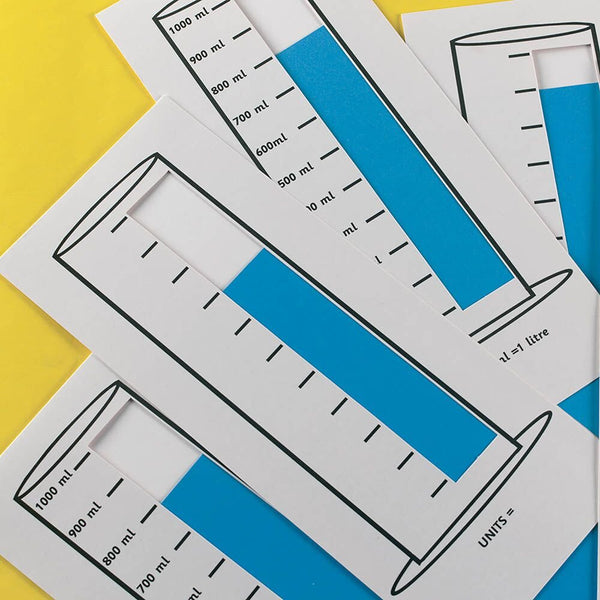 Sliding Scale Measuring Cylinder 6pk - EASE