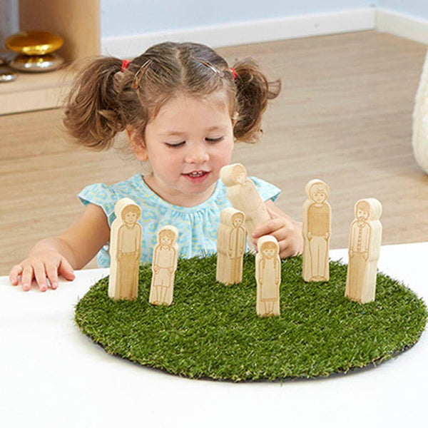 Small World Toddler Wooden Doll Family 7pk - EASE