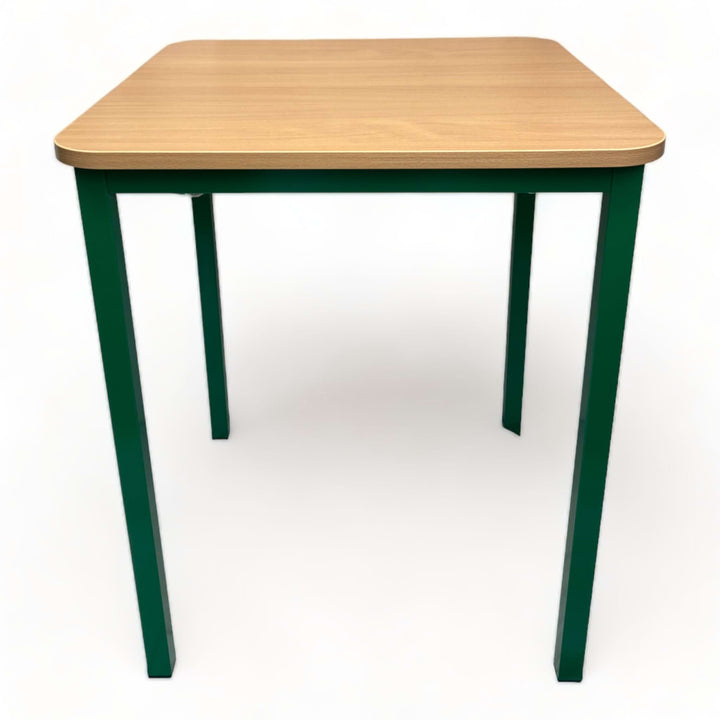 Steel Square Single School Table 59cm - Red - EASE