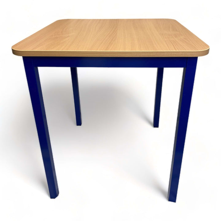 Steel Square Single School Table 59cm - Red - EASE