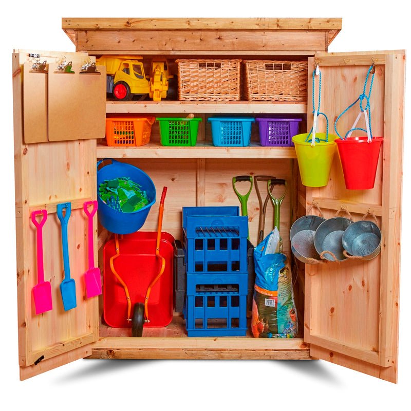 Storage Shed with Adjustable Shelves - EASE