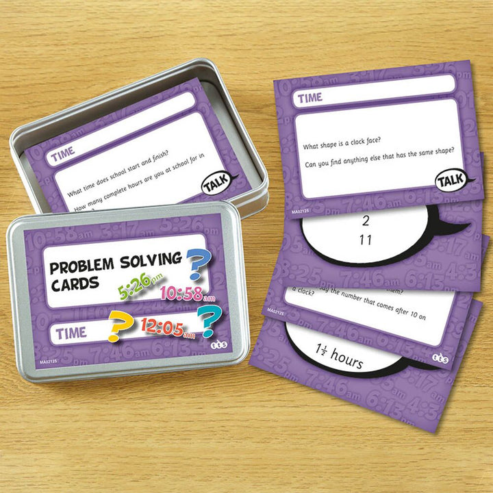 Time Problem Solving Cards 100pcs - EASE