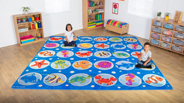 Under the Sea Large Square Mat