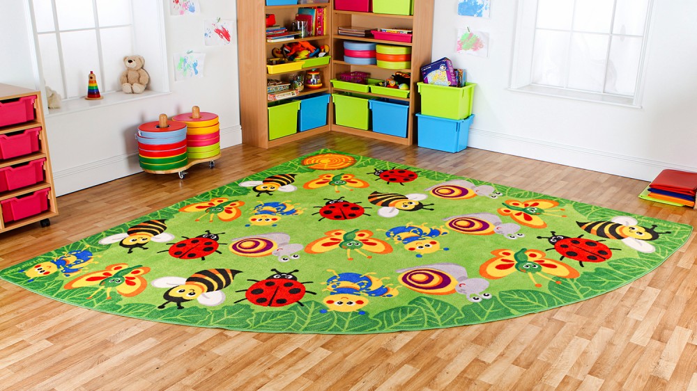 Large Corner Bugs Placement Carpet