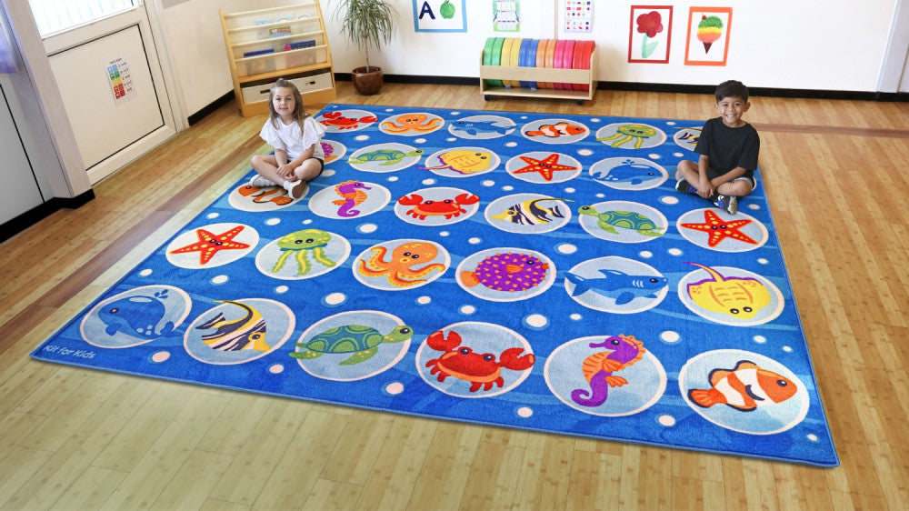 Under the Sea Large Square Mat