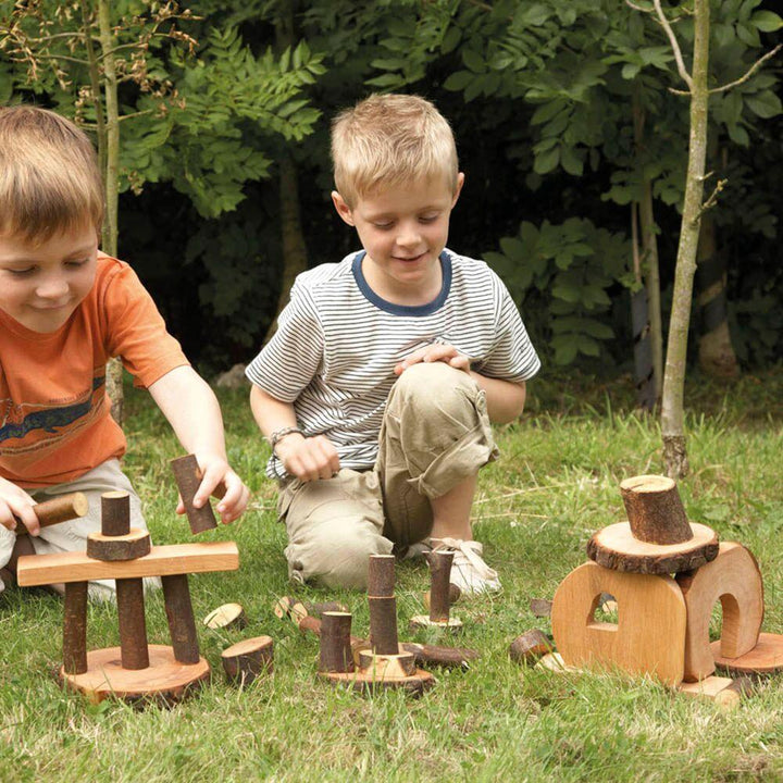 Tree Blocks With Bark 36pcs - EASE