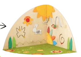Two - piece manipulative corner - meadow - EASE