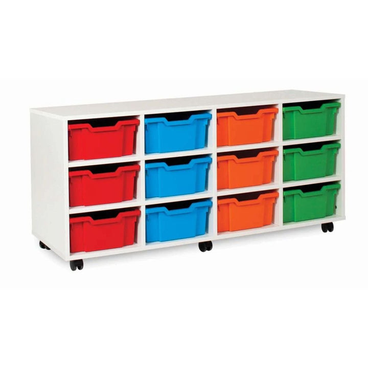 White 12 Deep Tray Unit ( Horizontal) - EASE