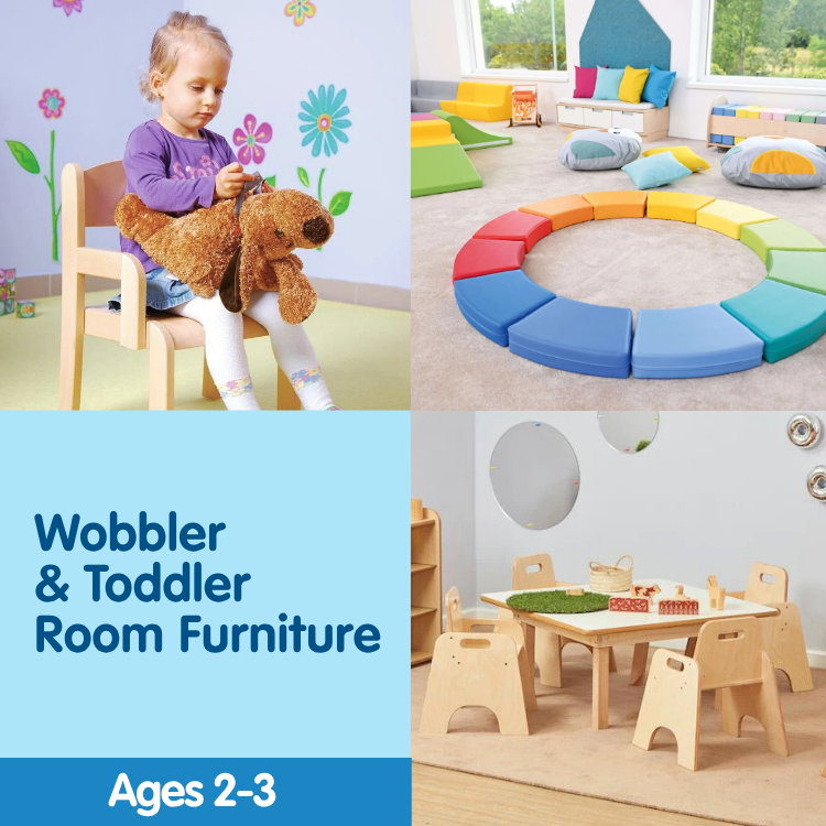 Wobbler & Toddler Room Furniture Bundle for Ages 2–3 - EASE