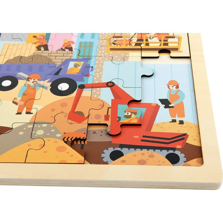 Wooden 48 Pcs Puzzle - Construction Area - EASE