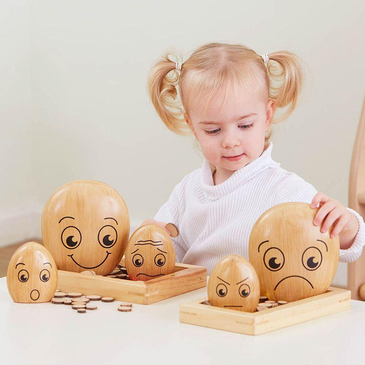 Wooden Emotions Pebble Family - EASE