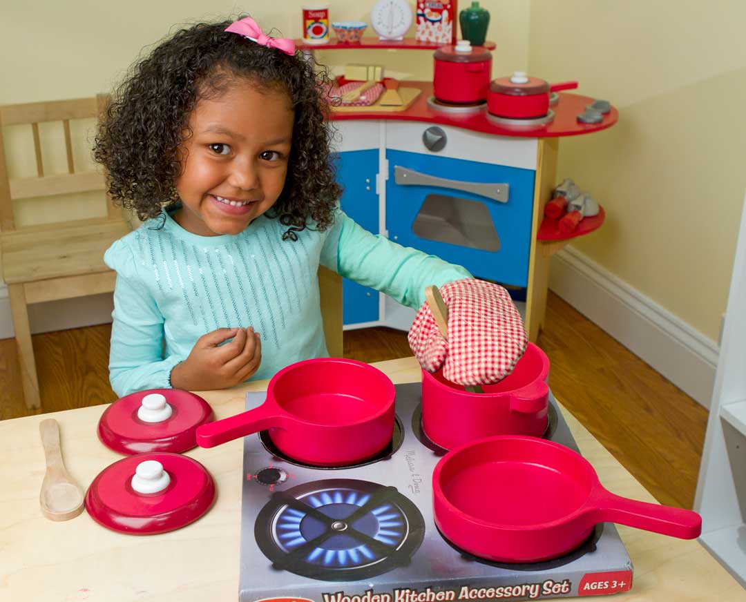 Wooden Kitchen Accessory Set - 8 pcs - EASE