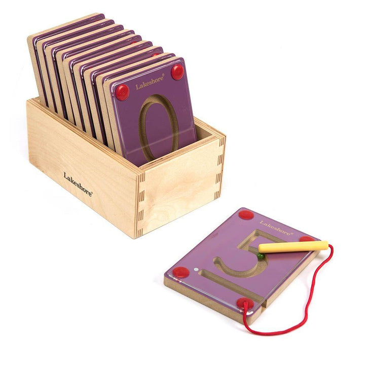 Wooden Magnetic Learning Numbers 0 - 9 - EASE