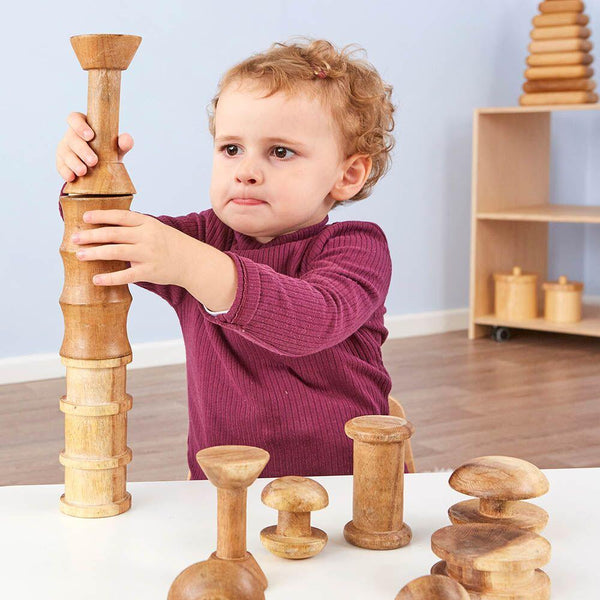 Wooden Spool Set 10pcs - EASE