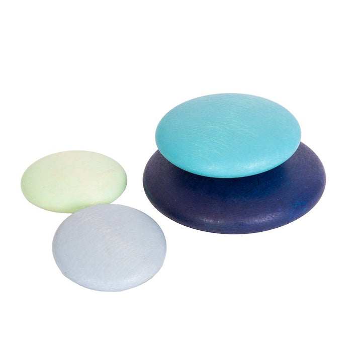Wooden Stacking Pastel Pebbles 4pk - EASE
