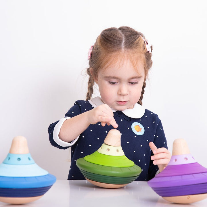 Wooden Twist and Turn Spinning Stop 3pk - EASE