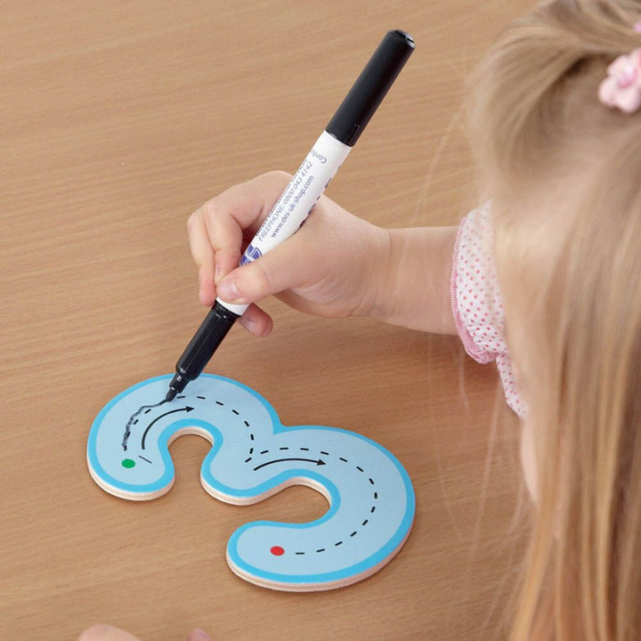 Wooden Wipe Clean Number Formation Set 1 - 20 - EASE