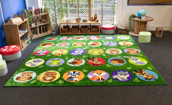 Woodland Animals Placement Carpet - EASE