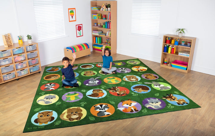 Woodland Animals Placement Carpet - EASE