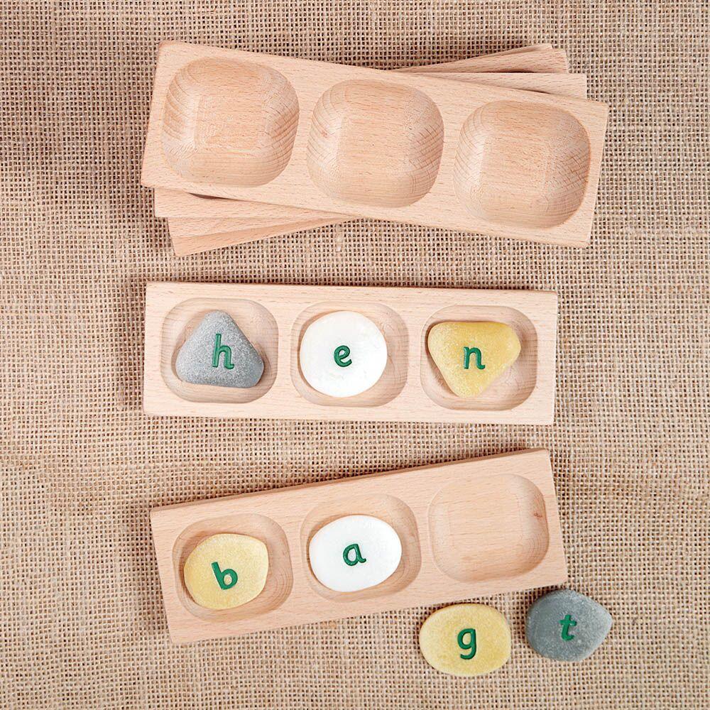 Word Building Trays 3 section 6pk - EASE