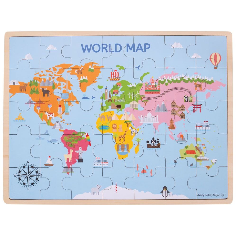World Map Puzzle - EASE