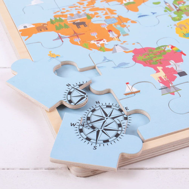 World Map Puzzle - EASE
