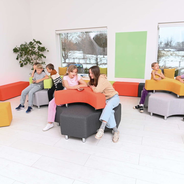 X Shaped Sofa - Grey/Yellow - EASE