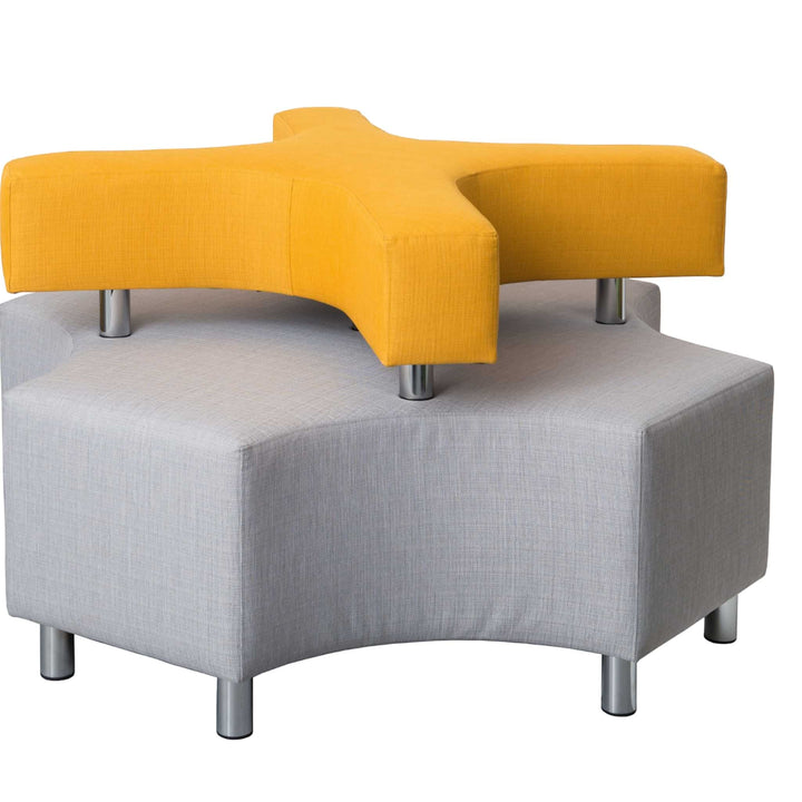X Shaped Sofa - Grey/Yellow - EASE