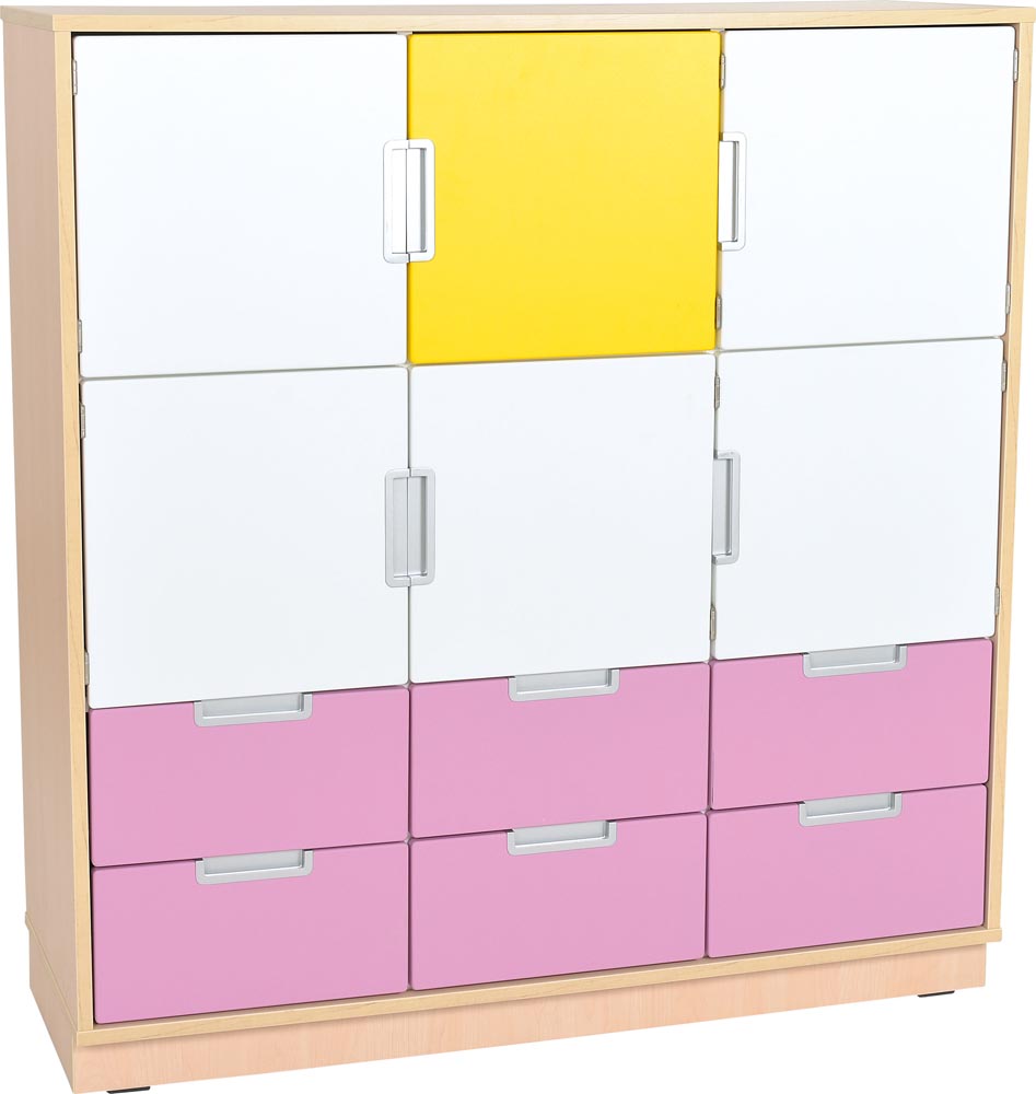 Quadro L Cabinet with 9 compartments