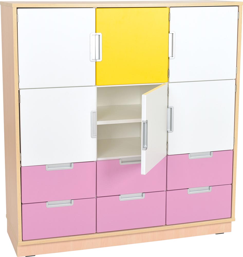 Quadro L Cabinet with 9 compartments