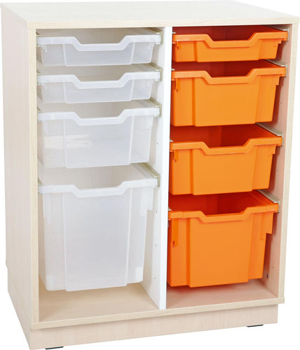 M Cabinet for plastic containers with 1 partition