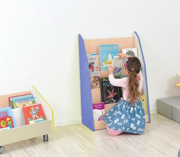 Quadro - one-sided library stand - blue