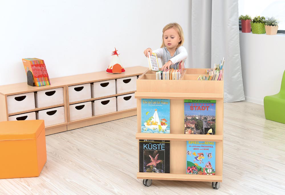 Bookcase Flexi with Wheels