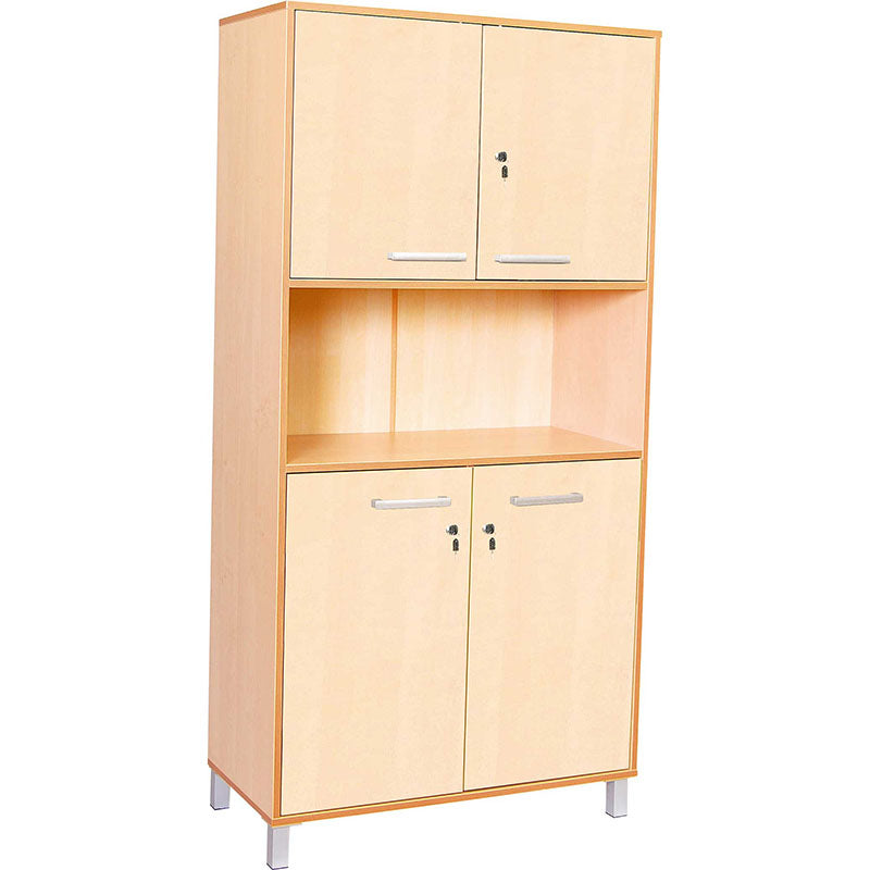 Classic High Cabinet with doors and locks - Birch Doors